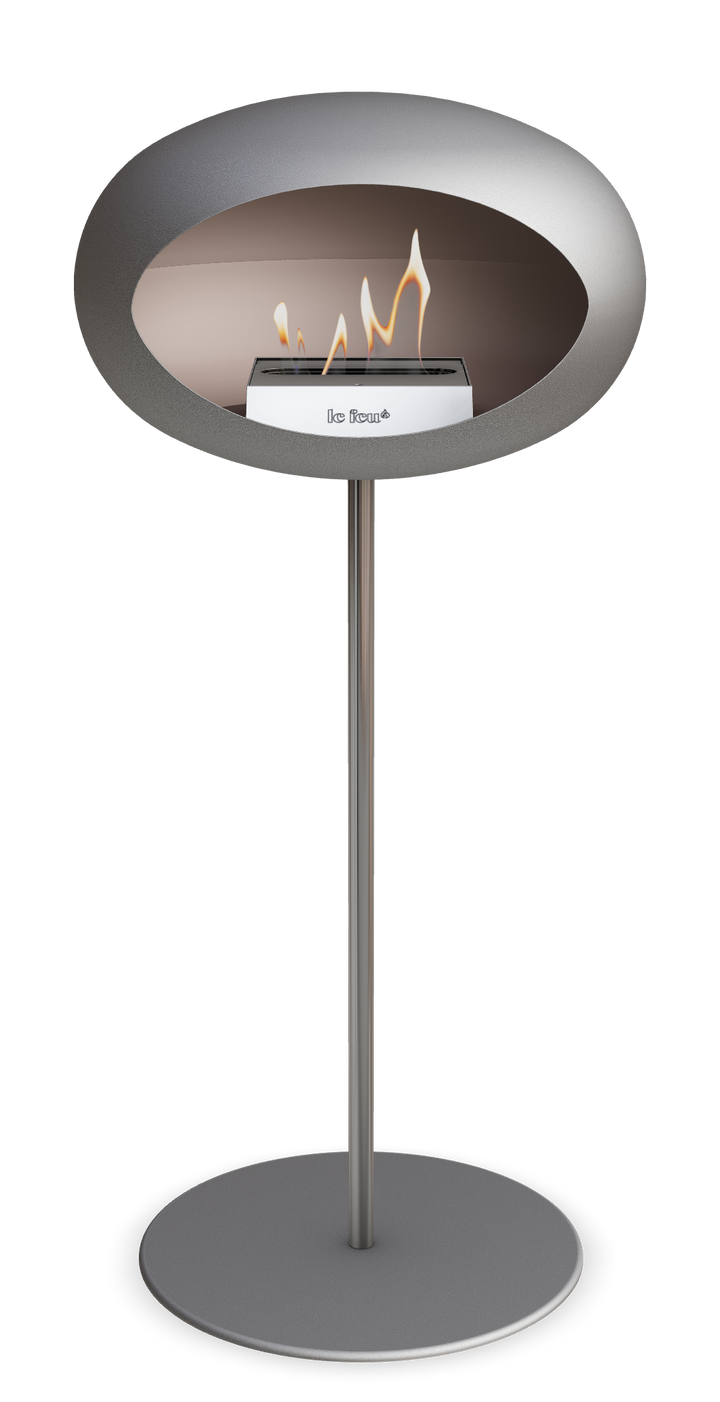 Le Feu GROUND STEEL HIGH Nickel Ø 25 mm – Rohr Edelstahl, Brenner Edelstahl, Bodenplatte Nickel