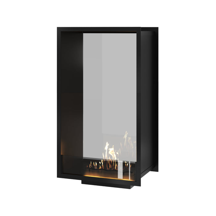 Bioethanol Tunnelkamin Halb-Vollglas Vertikal FAME 60x120 Wild Flame Raumteiler zweiseitig durchsichtig
