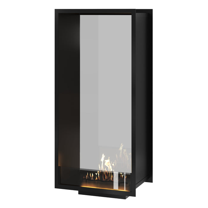 Bioethanol Tunnelkamin Halb-Vollglas Vertikal FAME 60x200 Wild Flame Raumteiler zweiseitig durchsichtig