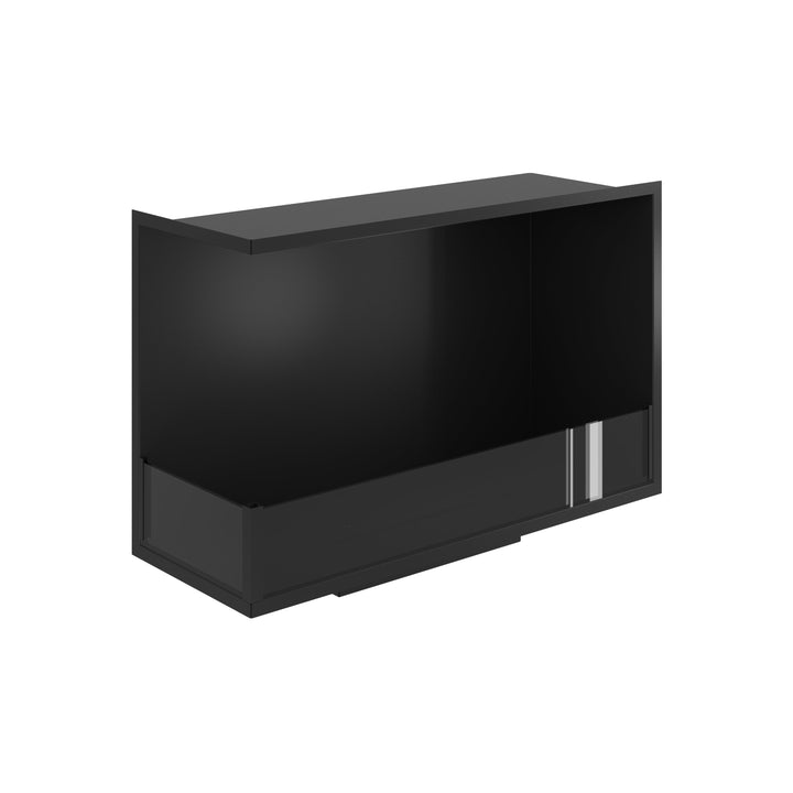 Bioethanol Eckkamin BASE Links 90cm mit Glas - Detailansicht