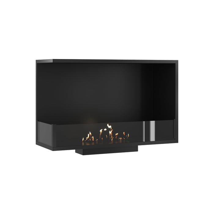 Bioethanol Eckkamin BASE Links 90cm mit Glas - Produktansicht