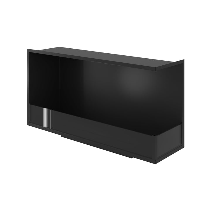 Bioethanol Eckkamin BASE Rechts 110cm mit Glas - Produktansicht