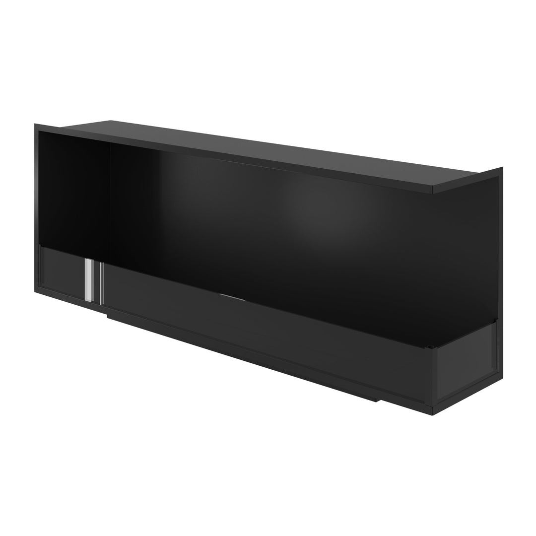 Bioethanol Eckkamin BASE Rechts 150cm mit Glas - Detailansicht