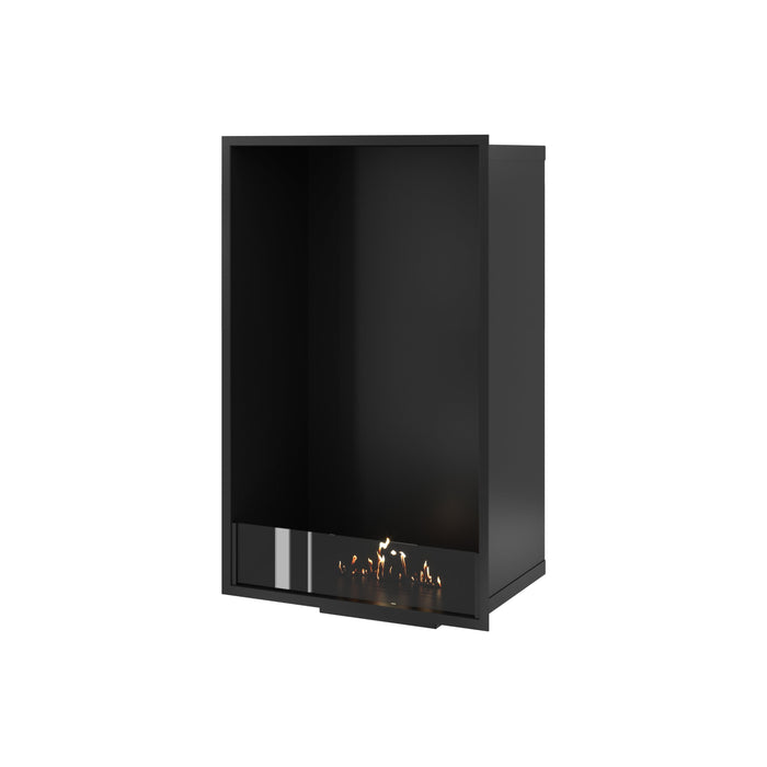 Bioethanol Kamin Ofen Vertikal SELECTED 60x100 cm Wild Flame – Einbau Ethanolkamin Frontansicht