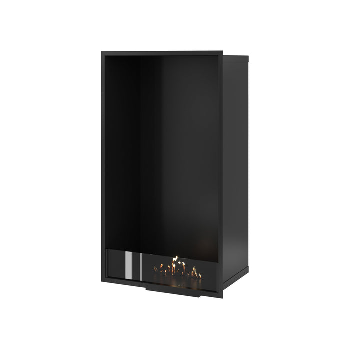 Bioethanol Kamin Ofen Vertikal SELECTED 60x120 cm Wild Flame – Einbau Ethanolkamin Frontansicht
