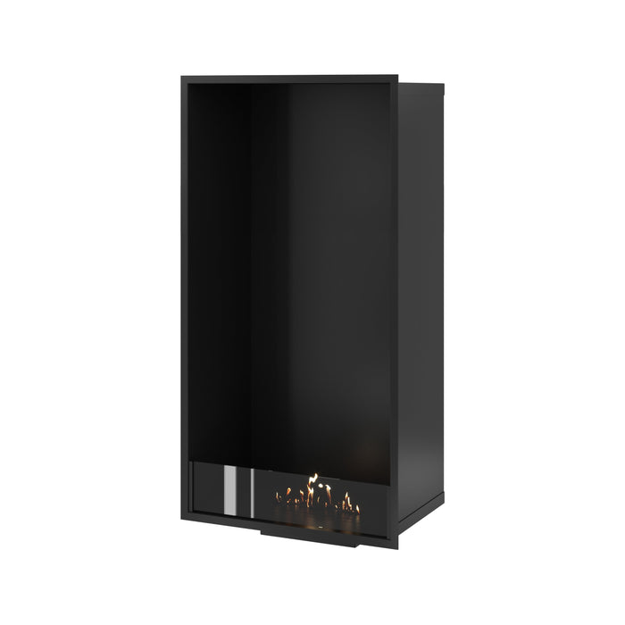 Bioethanol Kamin Ofen Vertikal SELECTED 60x140 cm Wild Flame – Einbau Ethanolkamin Frontansicht