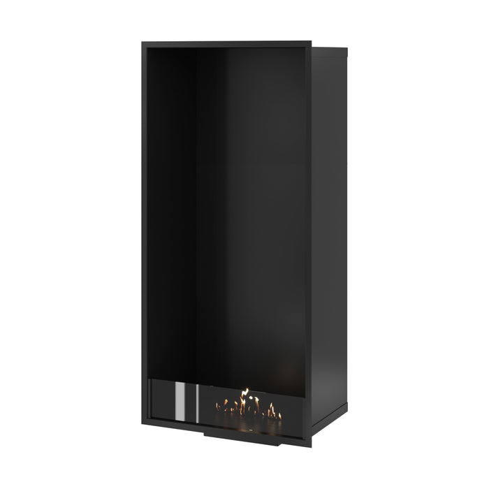 Bioethanol Kamin Ofen Vertikal SELECTED 60x160 cm Wild Flame – Einbau Ethanolkamin Frontansicht