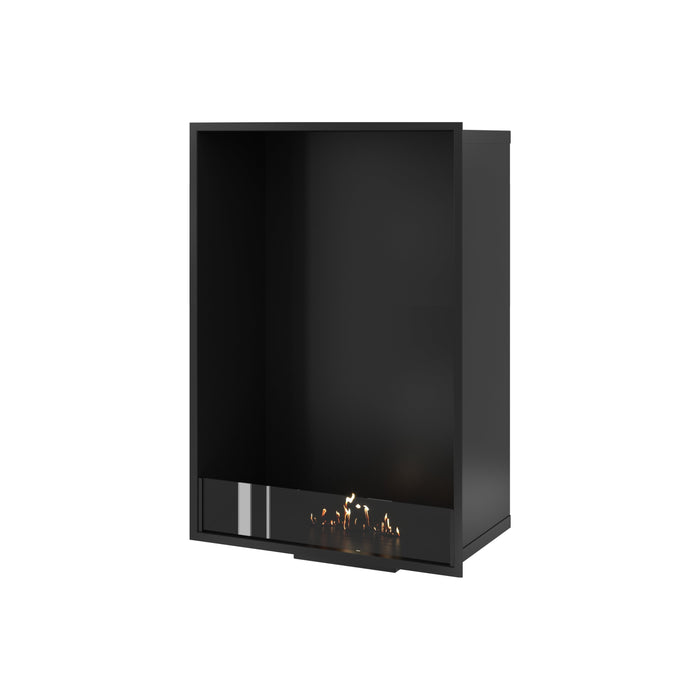 Bioethanol Kamin Ofen Vertikal SELECTED 70x100 cm Wild Flame – Einbau Ethanolkamin Frontansicht