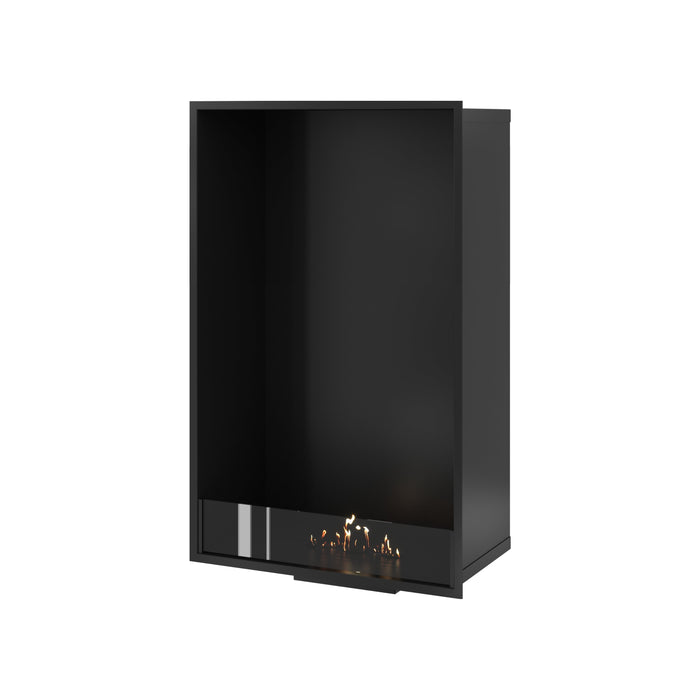 Bioethanol Kamin Ofen Vertikal SELECTED 70x120 cm Wild Flame – Einbau Ethanolkamin Frontansicht