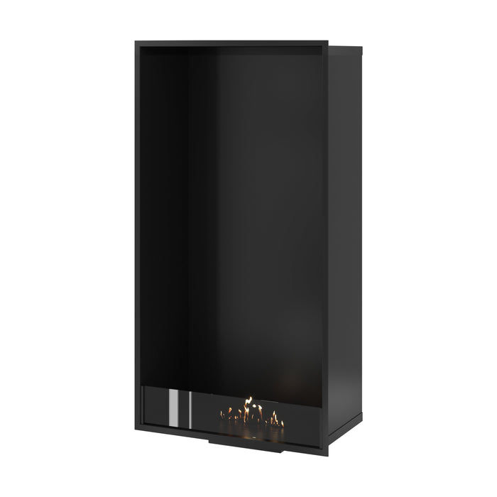Bioethanol Kamin Ofen Vertikal SELECTED 70x160 cm Wild Flame – Einbau Ethanolkamin Frontansicht
