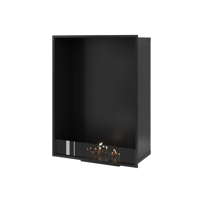 Bioethanol Kamin Ofen Vertikal SELECTED 80x100 cm Wild Flame – Einbau Ethanolkamin Frontansicht