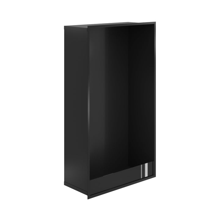 Bioethanol Kamin Ofen Vertikal SELECTED 80x140 cm Wild Flame – Einbau Ethanolkamin Seitenansicht
