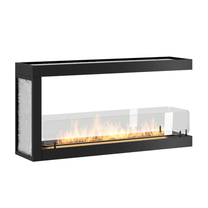 Dreiseitiger Bioethanol Einbaukamin - Inside U 100