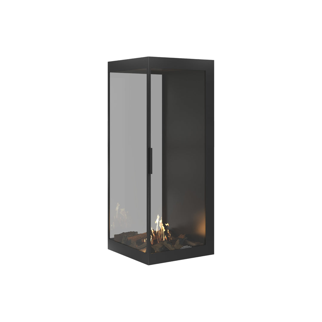 Bioethanol Raumteiler SAINT Vertikal Vollglas 50x100 - Einbauansicht