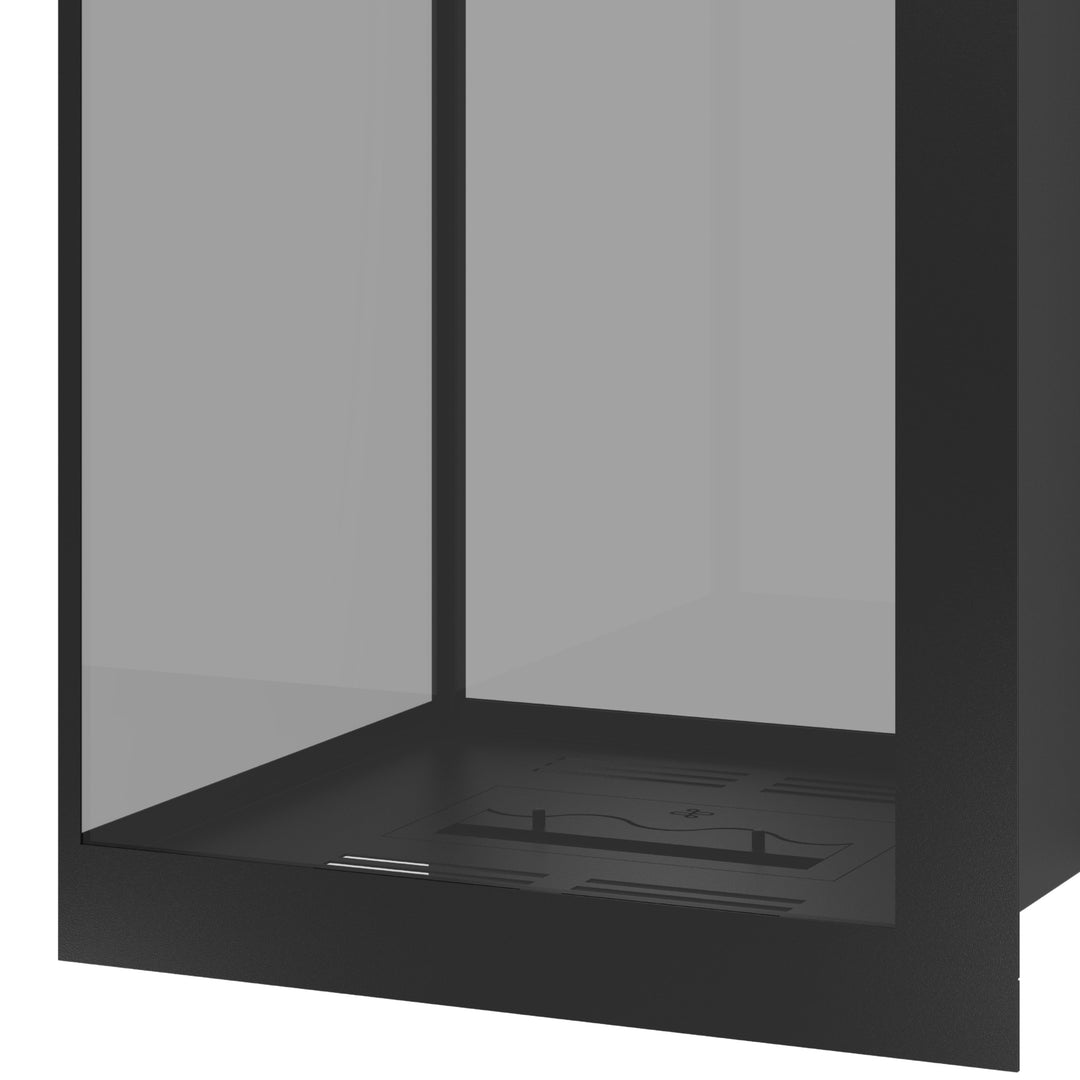 Bioethanol Raumteiler SAINT Vertikal Vollglas 50x100 - Vollverglasung