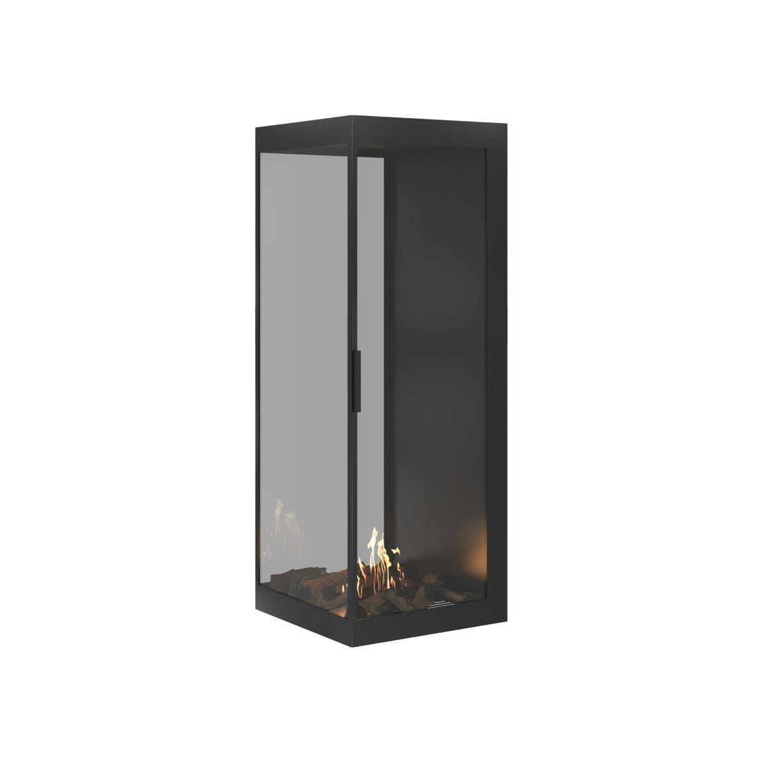 Bioethanol Raumteiler SAINT Vertikal Vollglas 50x120 - Vollverglasung