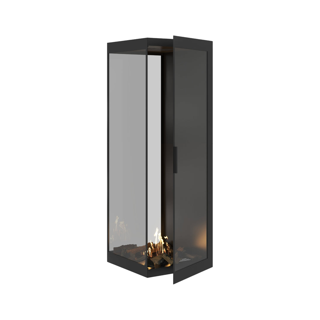Bioethanol Raumteiler SAINT Vertikal Vollglas 50x140 - Produktansicht