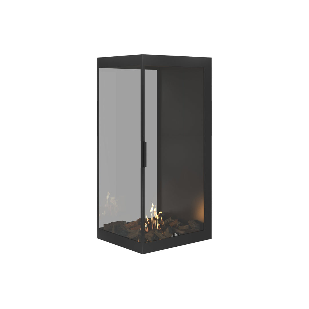 Bioethanol Raumteiler SAINT Vertikal Vollglas 60x100 - Vollverglasung