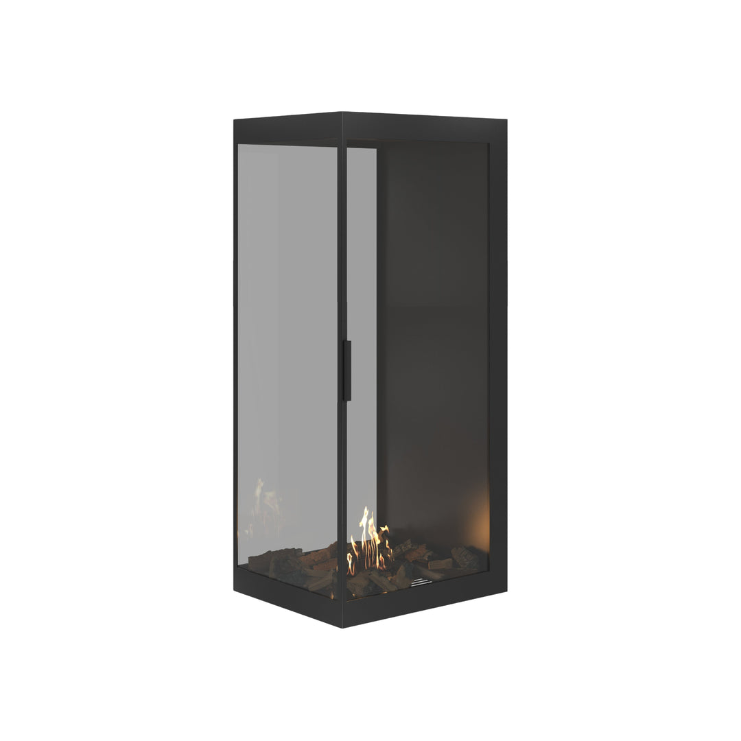 Bioethanol Raumteiler SAINT Vertikal Vollglas 60x120 - Vollverglasung