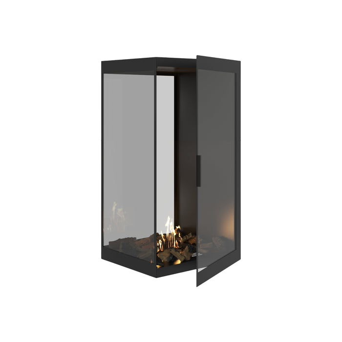 Bioethanol Raumteiler SAINT Vertikal Vollglas 70x100 - Produktansicht