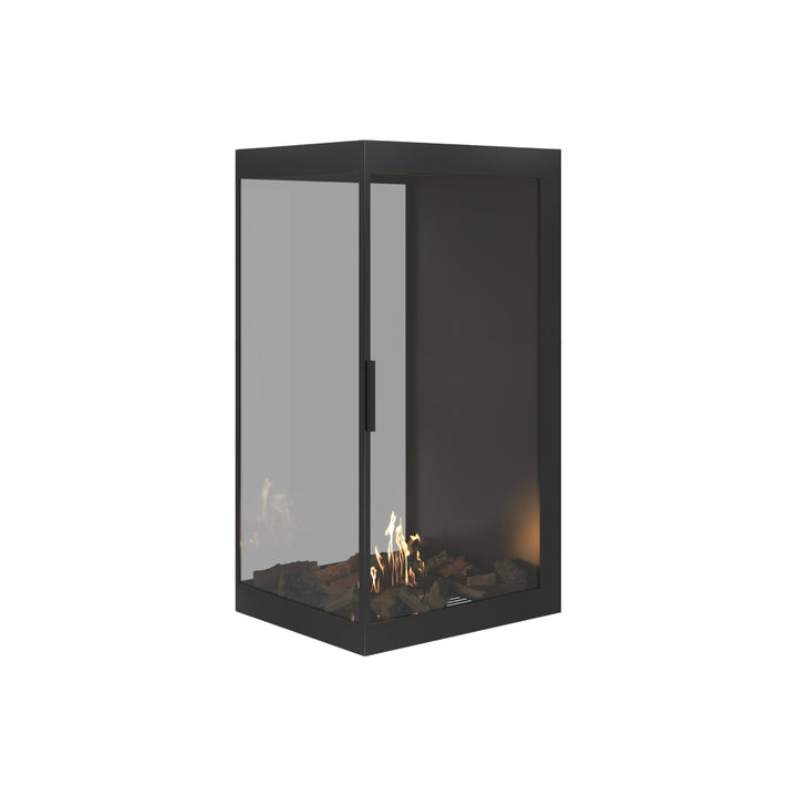 Bioethanol Raumteiler SAINT Vertikal Vollglas 70x100 - Vollverglasung