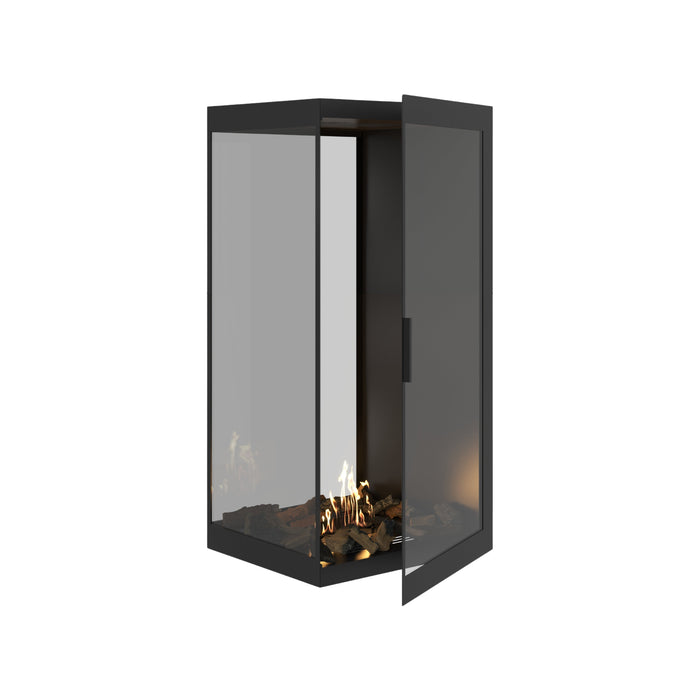 Bioethanol Raumteiler SAINT Vertikal Vollglas 70x120 - Produktansicht