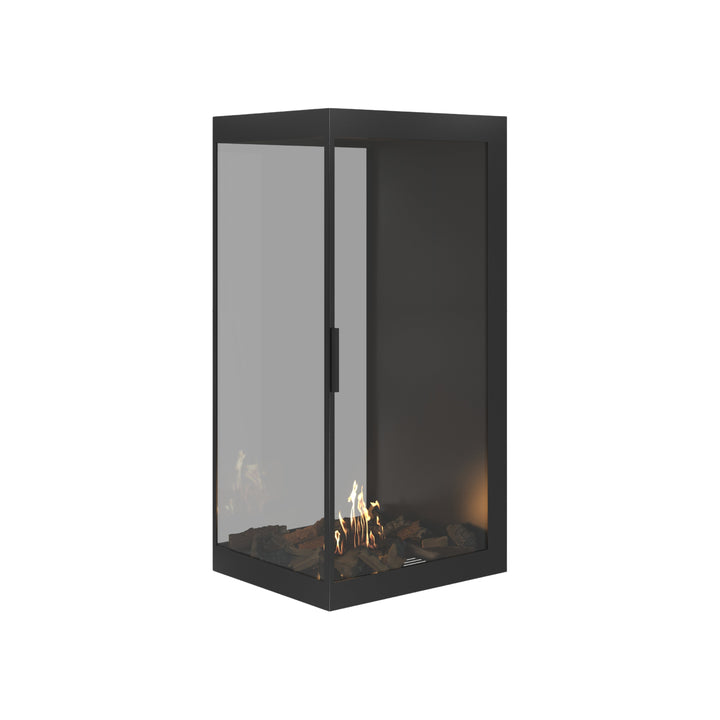 Bioethanol Raumteiler SAINT Vertikal Vollglas 70x120 - Vollverglasung