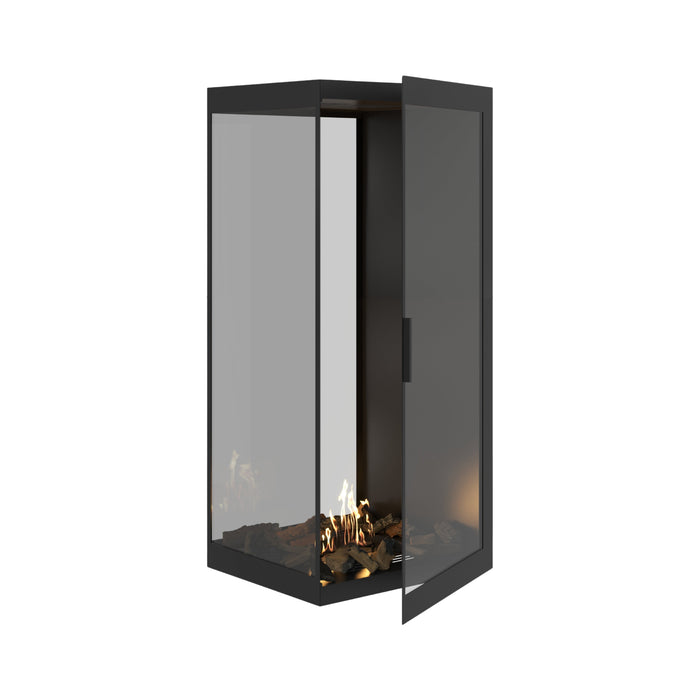 Bioethanol Raumteiler SAINT Vertikal Vollglas 70x140 - Produktansicht