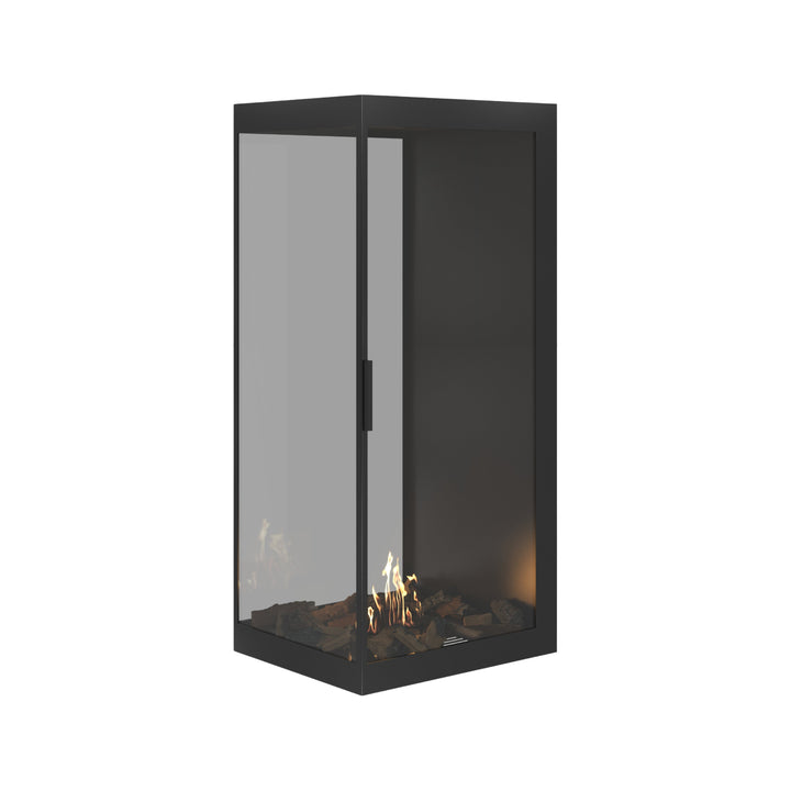 Bioethanol Raumteiler SAINT Vertikal Vollglas 70x140 - Vollverglasung