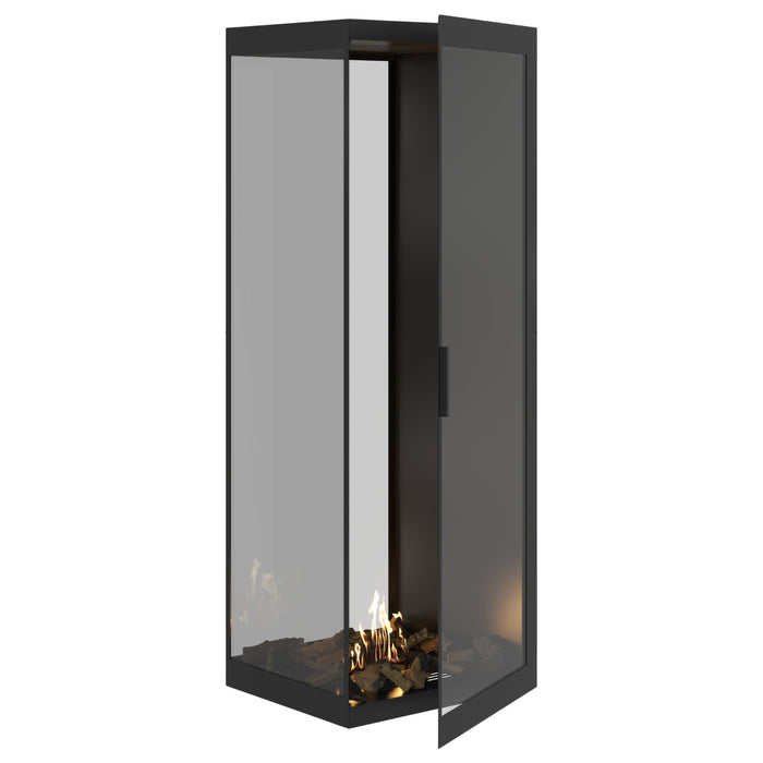 Bioethanol Raumteiler SAINT Vertikal Vollglas 70x200 - Produktansicht
