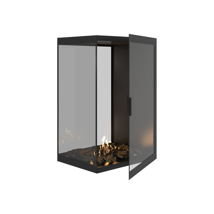 Bioethanol Raumteiler SAINT Vertikal Vollglas 80x100 - Produktansicht
