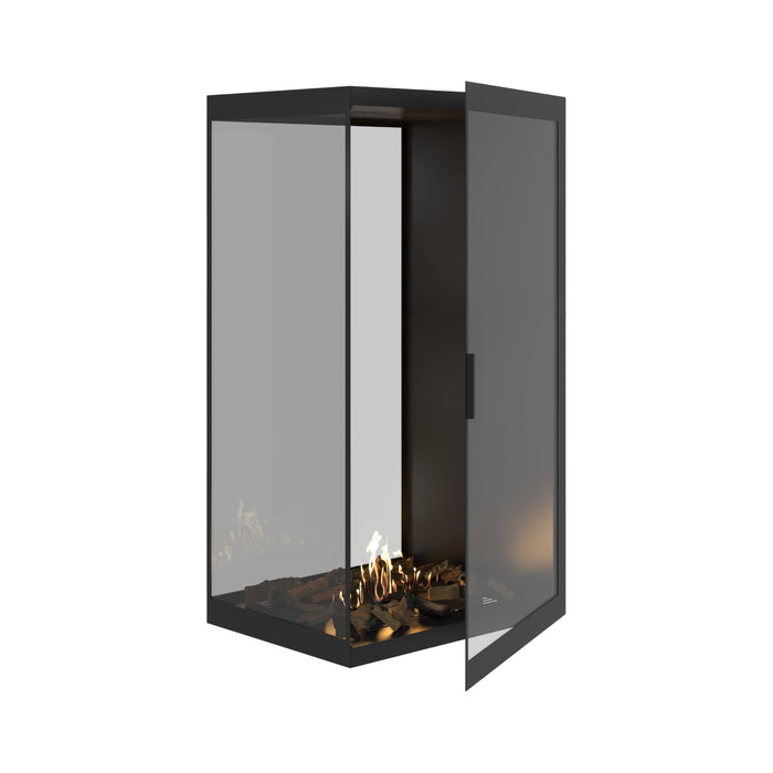Bioethanol Raumteiler SAINT Vertikal Vollglas 80x140 - Produktansicht