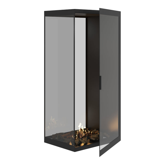 Bioethanol Raumteiler SAINT Vertikal Vollglas 80x180 - Produktansicht
