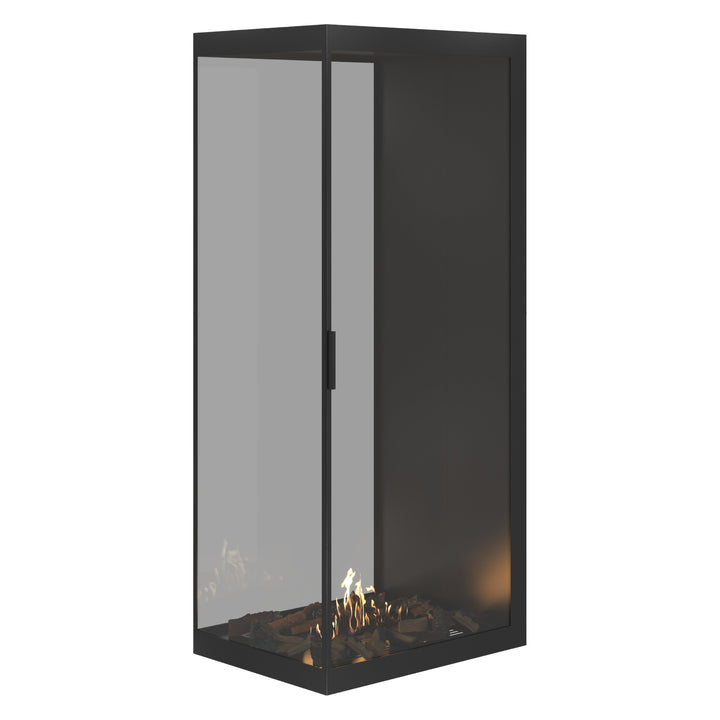 Bioethanol Raumteiler SAINT Vertikal Vollglas 80x200 - Vollverglasung
