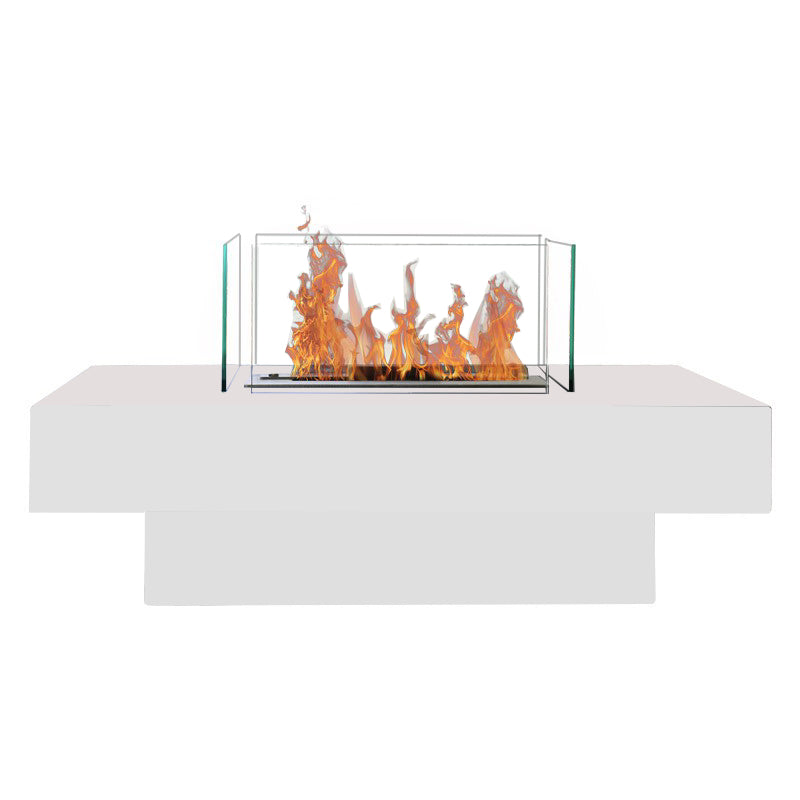 bioethanol-tischkamin-standkamin-couchtisch-quadratisch-70x70cm-weiss-mit-vierseitigen-glas-mit-flammen-ethanol-tischfeuer-standkamin