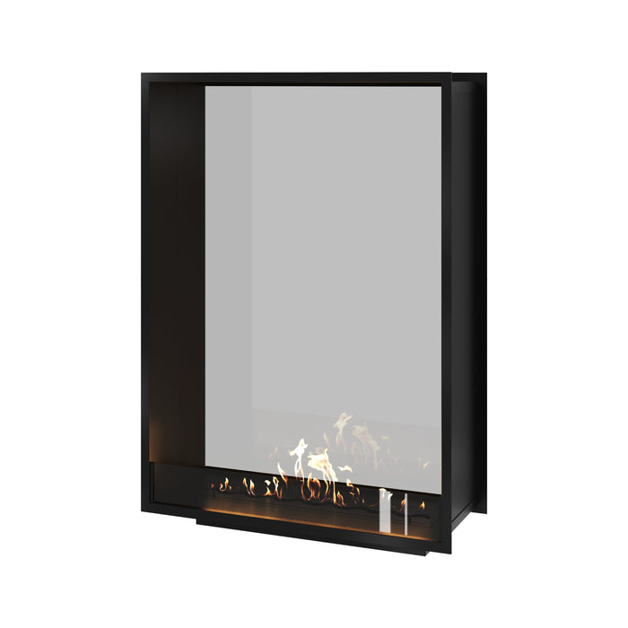 Bioethanol Tunnelkamin Halb-Vollglas Vertikal FAME 100x120 Wild Flame Raumteiler zweiseitig durchsichtig