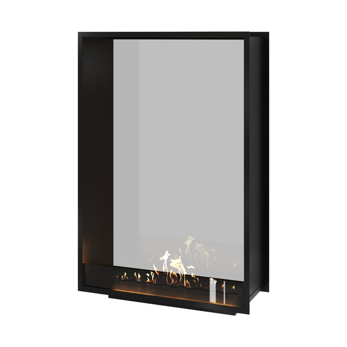 Bioethanol Tunnelkamin Halb-Vollglas Vertikal FAME 100x140 Wild Flame Raumteiler zweiseitig durchsichtig