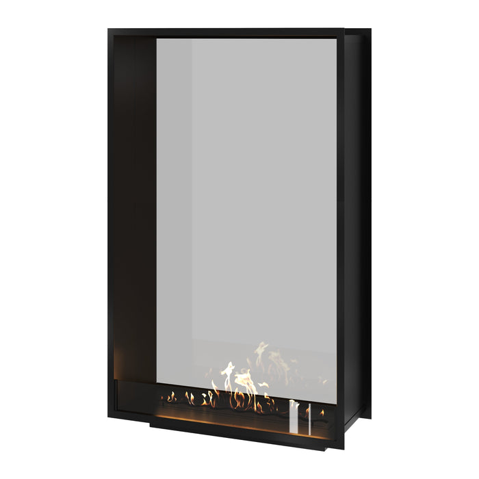 Bioethanol Tunnelkamin Halb-Vollglas Vertikal FAME 100x180 Wild Flame Raumteiler zweiseitig durchsichtig