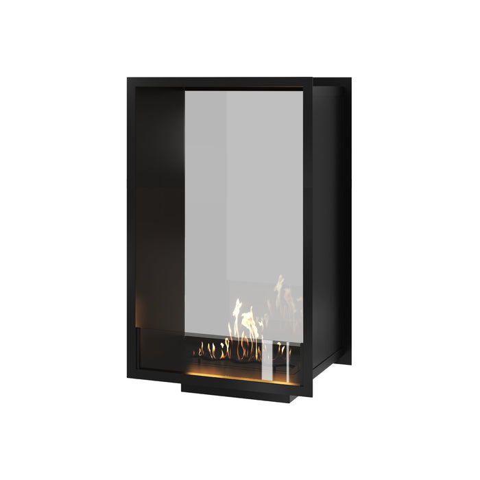 Bioethanol Tunnelkamin Halb-Vollglas Vertikal FAME 60x140 Wild Flame Raumteiler zweiseitig durchsichtig