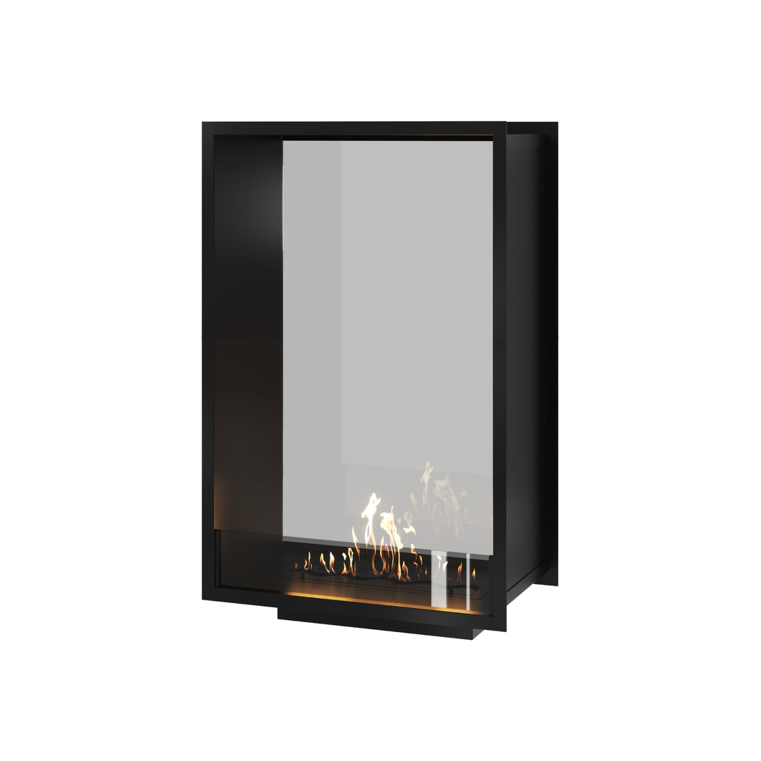 Bioethanol Tunnelkamin Halb-Vollglas Vertikal FAME 70x100 Wild Flame Raumteiler zweiseitig durchsichtig