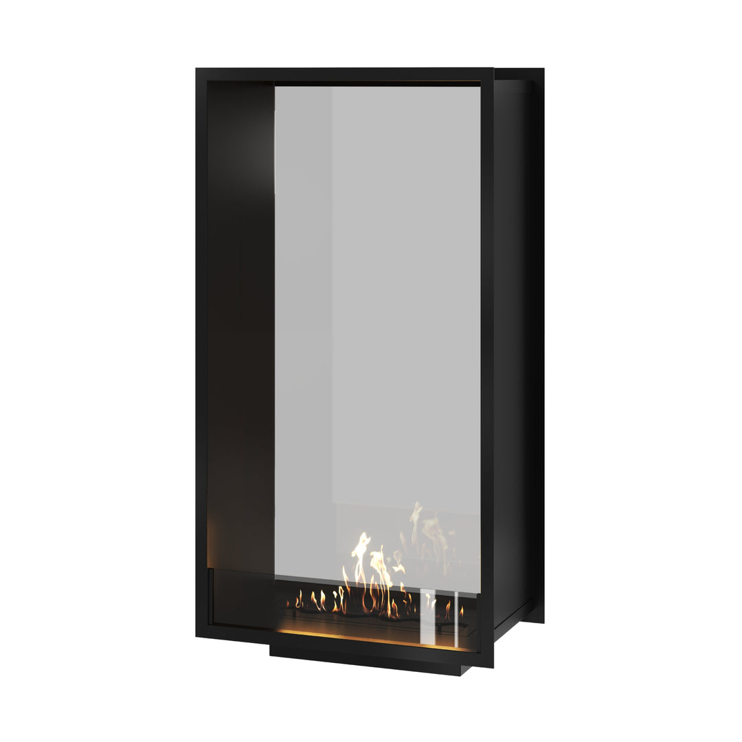 Bioethanol Tunnelkamin Halb-Vollglas Vertikal FAME 70x160 Wild Flame Raumteiler zweiseitig durchsichtig