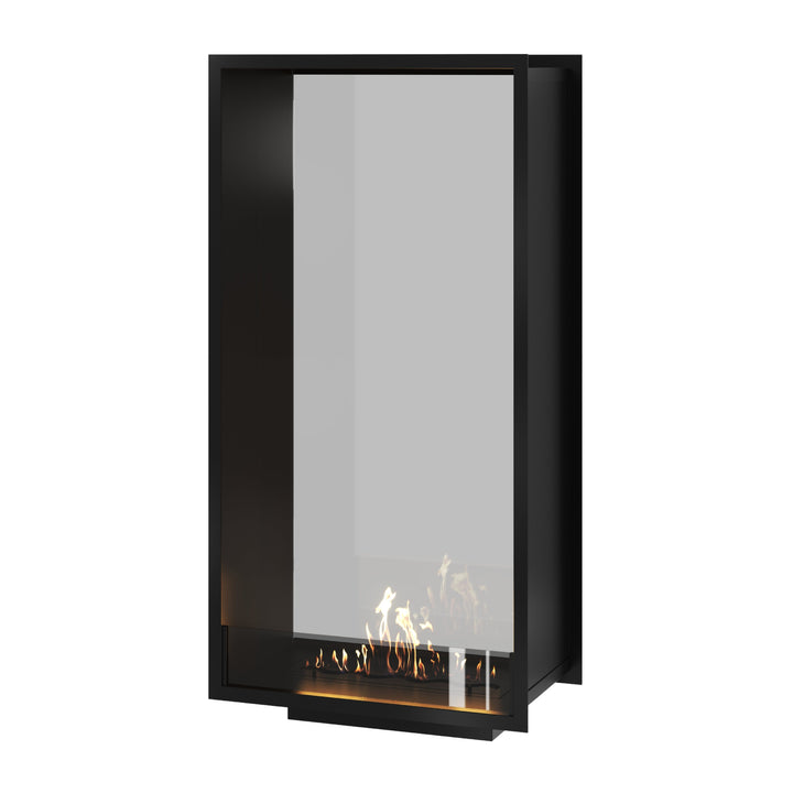 Bioethanol Tunnelkamin Halb-Vollglas Vertikal FAME 70x180 Wild Flame Raumteiler zweiseitig durchsichtig