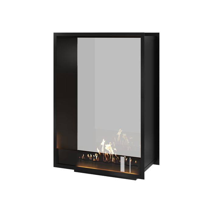 Bioethanol Tunnelkamin Halb-Vollglas Vertikal FAME 80x100 Wild Flame Raumteiler zweiseitig durchsichtig