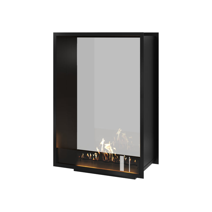 Bioethanol Tunnelkamin Halb-Vollglas Vertikal FAME 80x100 Wild Flame Raumteiler zweiseitig durchsichtig
