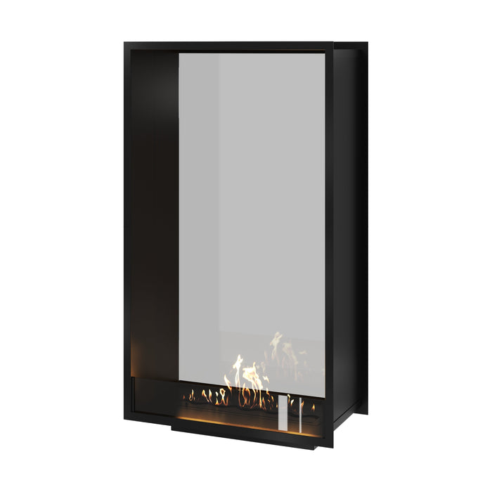 Bioethanol Tunnelkamin Halb-Vollglas Vertikal FAME 80x160 Wild Flame Raumteiler zweiseitig durchsichtig
