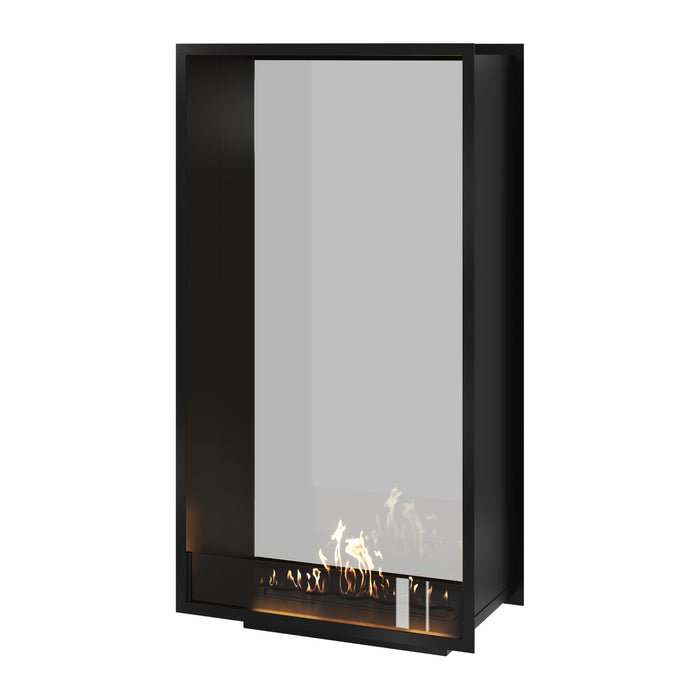 Bioethanol Tunnelkamin Halb-Vollglas Vertikal FAME 80x180 Wild Flame Raumteiler zweiseitig durchsichtig