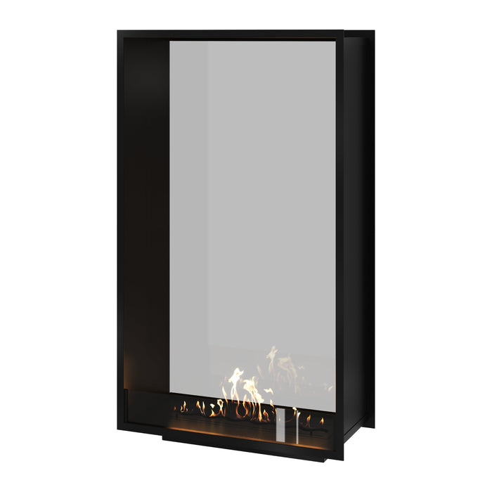Bioethanol Tunnelkamin Halb-Vollglas Vertikal FAME 90x180 Wild Flame Raumteiler zweiseitig durchsichtig