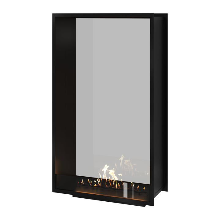 Bioethanol Tunnelkamin Halb-Vollglas Vertikal FAME 90x180 Wild Flame Raumteiler zweiseitig durchsichtig