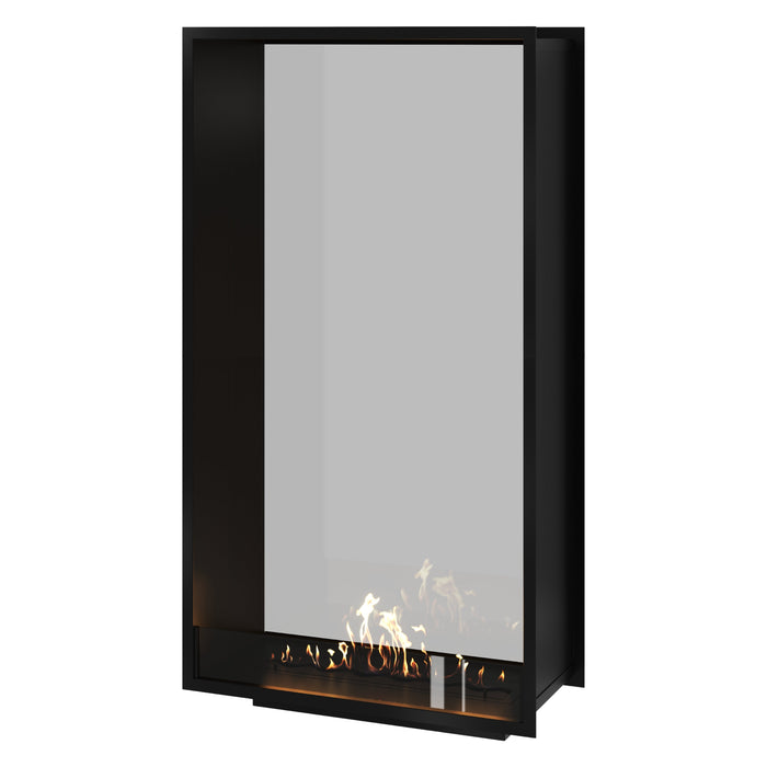 Bioethanol Tunnelkamin Halb-Vollglas Vertikal FAME 90x200 Wild Flame Raumteiler zweiseitig durchsichtig