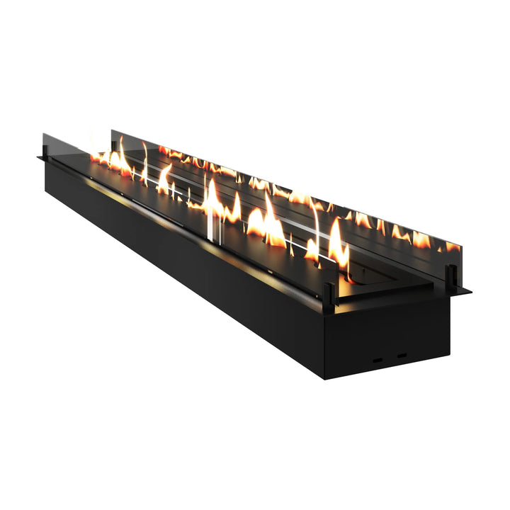 Bioethanol Einbau Brenner Einsatz Ethanol Einbau Kassette SOLO 190cm mit Glas von Wild Flame